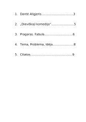Dantė Aligjeris "Dieviškoji komedija": "Pragaras" 2 puslapis