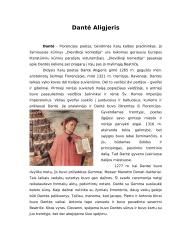 Dantė Aligjeris "Dieviškoji komedija": "Pragaras" 3 puslapis