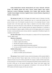 AB ,,Vilvi Group” gaminio ,,Prussia” logistinės grandinės analizė 4 puslapis