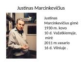 Just. Marcinkevičius - skaidrės