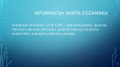 Kristijonas Donelaitis. Informacija skirta egzaminui 2 puslapis