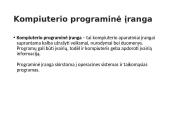 Pagrindinių kompiuterio struktūrinių dalių paskirtis ir jų funkcijos 2 puslapis