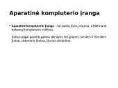 Pagrindinių kompiuterio struktūrinių dalių paskirtis ir jų funkcijos 5 puslapis