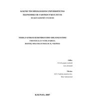 Derybų organizavimas bei jų vedimas