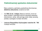 Sąnaudas pagrindžiantys juridinę galią turintys dokumentai 16 puslapis