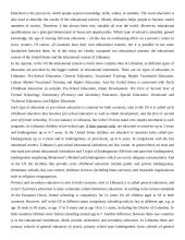 Education system in Lithuania and United States of America (USA)