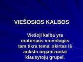 Viešosios kalbos (skaidrės)