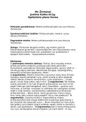 Moters priklausomybė nuo vyro lietuvių literatūroje. Kalbos planas