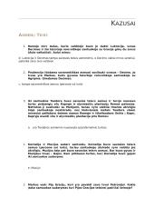 Kazusai. Asmenų teisė
