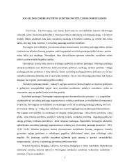 Socialinio darbo patirtis ugdymo institucijose Norvegijoje