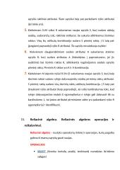 Duomenų bazių egzamino klausimai 15 puslapis