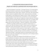 Humanistinė pedagogika 3 puslapis