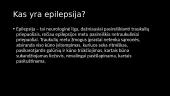 Epilepsija - skaidrės