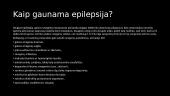 Epilepsija - skaidrės 2 puslapis