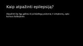 Epilepsija - skaidrės 7 puslapis