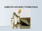 Asbesto atliekų tvarkymas