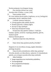 Kartojimo klausimai iš vadovėlio „Bios 9“  I dalies 4 puslapis