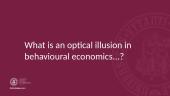 Optical illusions in behavioral economics. Behavioural and experimental economics 5 puslapis