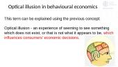 Optical illusions in behavioral economics. Behavioural and experimental economics 6 puslapis