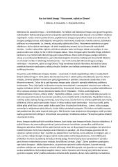 Kas turi teisti žmogų ? Visuomenė, sąžinė ar Dievas?