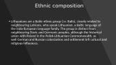 Ethnic minorities in Lithuania (presentation) 11 puslapis