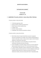 Įmonių ekonomikos kontrolinis darbas