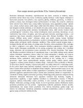 Kuo naujas moters paveikslas XXa. lietuvių literatūroje