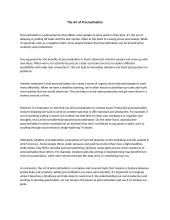 The Art of Procrastination