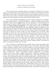 Miško vaizdavimas lietuvių literatūroje (J. Radvanas, A.Baranauskas, M.Katiliškis)