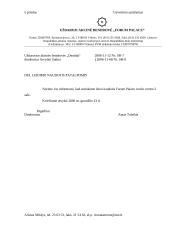 Įmonės rengiamų dokumentų pavyzdžiai: UAB "Dentida" 11 puslapis