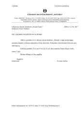 Įmonės rengiamų dokumentų pavyzdžiai: UAB "Dentida" 10 puslapis