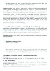 Administracinės teisės atsiskaitymas