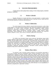 Informacijos technologijų naujovės: "Windows Vista" 6 puslapis