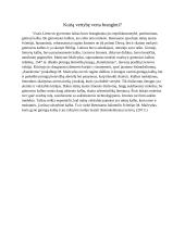 Kurią vertybę verta branginti? (2 pastraipos)