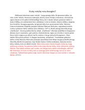 Kurią vertybę verta branginti? (2 pastraipos) 2 puslapis