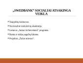Akcinės bendrovės „Swedbank” socialinė atsakomybė 8 puslapis