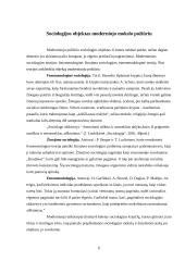 Kaip galimas sociologijos modernusis mokslas? 5 puslapis