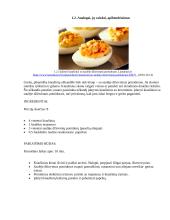 Įdaryti kiaušiniai su krevetėmis šv. Velykų stalui. Technologijų brandos egzamino darbo aprašas 7 puslapis