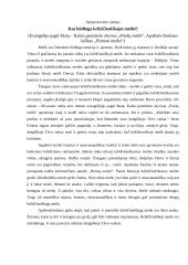 Kas būdinga krikščioniškajai meilei? (samprotavimo rašinys)