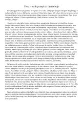 Tėvų ir vaikų santykiai literatūroje - kalba