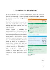 Transport logistics. Introduction to Nestle company 7 puslapis