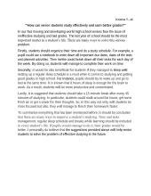 How can senior students study effectively and earn better grades?