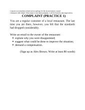 Formal letter – complaint anglų k. laiško pavyzdys ir patarimai kaip rašyti 3 puslapis