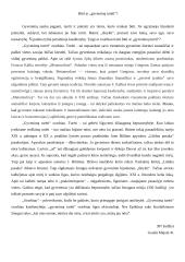 Būti ar „gyvenimą turėti“?