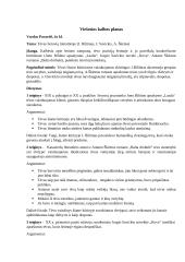 Tėvas lietuvių literatūroje. Planas