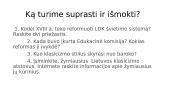 Apšvietos idėjos LDK švietime, kultūroje ir ūkyje (skaidrės) 2 puslapis
