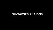 Sintaksės klaidos. Skaidrės