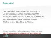 Cukrinio diabeto sergamumas Lietuvoje 15 puslapis