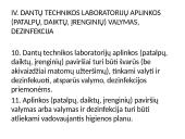 Dantų technikos laboratorijų infekcijų kontrolės reikalavimai 8 puslapis