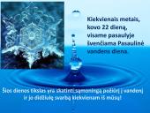 Pasaulinė vandens diena - skaidrės 2 puslapis